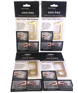 Lot Of 4 Sani-Key No Touch Screen Stylus Keychains Copper Coated Anti-Mi... - $6.81
