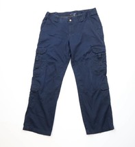 5.11 Tactical Series Womens 16 Distressed Wide Leg Uniform Cargo Pants Blue - $34.60