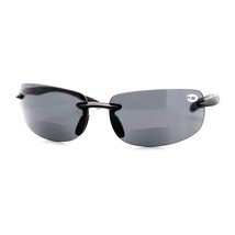 Bifocal Magnification Lens Sunglasses Rimless Rectangular Fashion UV 400 - £8.47 GBP+