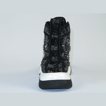 Mens High Top Shoes By FIESSO AURELIO GARCIA,Spikes Rhine stones 2412 Black image 8