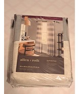 Allen + Roth Curtain Panel Gray &amp; Cream Beige Item #349118 50&quot;X84&quot; Light... - $15.00