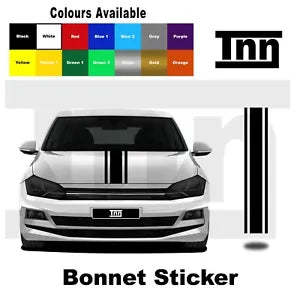 Bonnet Stickers Stripe Decal Vinyl For Volkswagen VW Golf Polo Lupo R GT... - $27.99