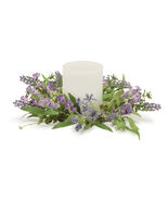 Mixed Lavender Floral and Foliage Candle Ring (Set of 2) - 851537 - $75.90 CAD
