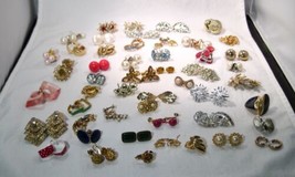 Vintage Costume Jewelry Earring - Lot of 49 - K1266 - £43.52 GBP