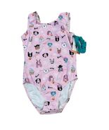 Adult XS Destira Halloween Pet Print Leotard With Matching Scrunchie - $38.40