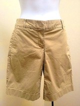 J Crew 2 Shorts Khaki Tan Summer Weight Chino Bermuda Walking Pants Crui... - $14.69