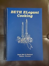 Jewish Cooking Temple Beth El Sisterhood COOKBOOK Elegant Spiral Like New! - $22.24