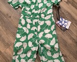 Diane Von Furstenburg x Target Jumpsuit Short Sleeve Green Leaves DVF 2T... - $19.24