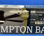 Hampton Bay Hawkspur 52 in Matte Black Ceiling Fan LED Light &amp; Remote Co... - £86.04 GBP