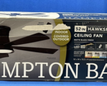 Hampton Bay Hawkspur 52 in Matte Black Ceiling Fan LED Light &amp; Remote Co... - $108.89