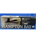 Hampton Bay Hawkspur 52 in Matte Black Ceiling Fan LED Light &amp; Remote Co... - $108.89