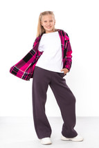 Pants – Teen Girls&#39; Palazzo Casual Straight Fit, Soft Fabric &amp; Elastic W... - $778.44 MXN+