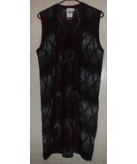 NWT WOMENS christopher &amp; banks LONG SLEEVELESS SWEATER / VEST  SIZE L - $32.68