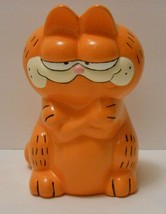 GARFIELD the CAT Vintage CERAMIC PIGGY Coin BANK Hand Painted 6&quot; - £27.50 GBP