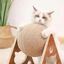 Cat Toy Interactive Cat Scratcher Board Kitten Sisal Rope Ball Scratch P... - £44.73 GBP+