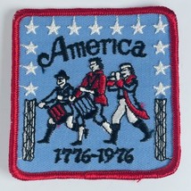 America Bicentennial Embroidered Patch USA Patriotic 1776-1976 VTG Yankee Doodle - £4.65 GBP