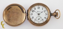 Illinois Full Hunter Gold Filled Antique Pocket Watch Gr 35 0S 15 Jewel - £413.21 GBP