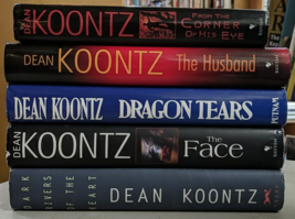 Dean Koontz From The Corner Of His Eye The Husband Dragon Tears The Face Dark X5 - £19.71 GBP