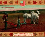 Vintage Postcard 1912 The Thirsty Ploughman - American Homestead Life Gi... - £3.11 GBP