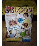 New Mellissa &amp; Doug Wooden Multi Craft Weaving Loom Kit large Upright Frame - $10.23