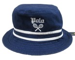 Polo Ralph Lauren Reversible Bucket Hat Tennis Racquet Adult Size L/XL NEW - $49.95