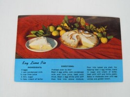 Gourmet Delight Key Lime Pie Recipe Postcard - £3.47 GBP