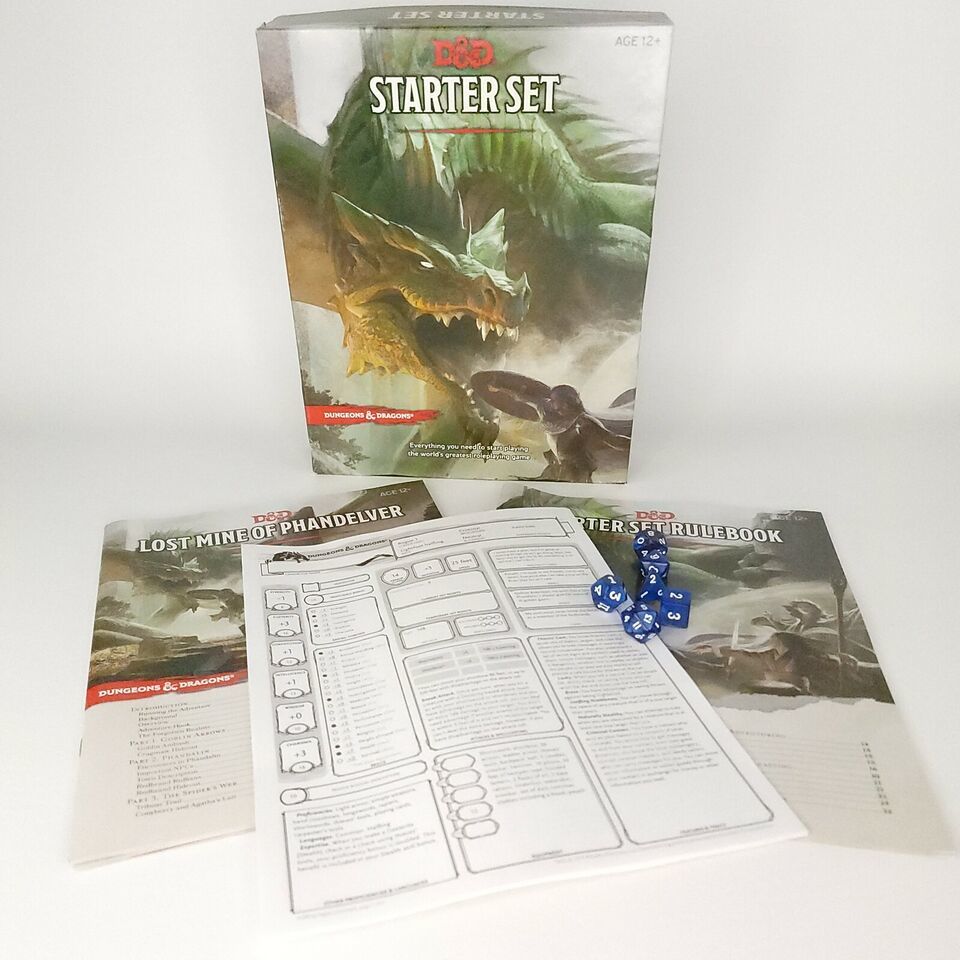 Dungeons & Dragons Starter Set D&D Boxed Strategy Game Complete - £13.84 GBP