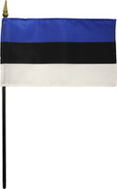 Estonia - 4&quot;X6&quot; Stick Flag - $3.42