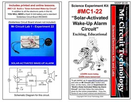 MC1-22 ** Mr Circuit Science ** Experiment Kit  -SOLAR ACTIVATED WAKE-UP... - $5.89