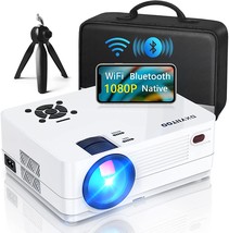 Native 1080P Projector With Wifi And Two-Way Bluetooth, Full Hd Movie, And Usb. - £198.35 GBP