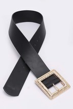 Hammered Metal Buckle Stretch Belt - $12.50