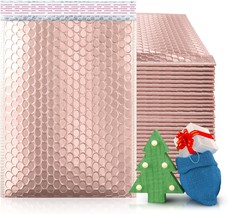 Rose Gold Metallic Bubble Mailers 8.5x11 Waterproof Packaging Envelopes 175 Pack - £95.39 GBP