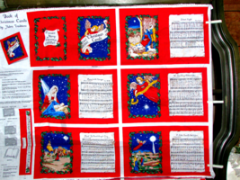 BOOK OF CHRISTMAS CAROLS Fabric Traditions approx 8.5x10.5 finished (sew rm#3 - £11.78 GBP