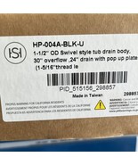 Signature Hardware HP-004A-BLK PopUp Tub Drain, Swivel Head, Press/Seal ... - £152.50 GBP