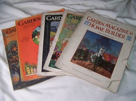 Lot 5 1925-1926 Art Deco Garden &amp; Home Builder Magazine Architectural Plans+ - £19.77 GBP