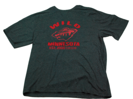 CCM Minnesota Wild OK&#39;D NHL Team Charcoal Gray Retro T-shirt - £21.21 GBP