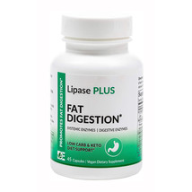 Dynamic Enzymes Lipase Plus Fat Digestion Enzymes, 45 Capsules - $18.95