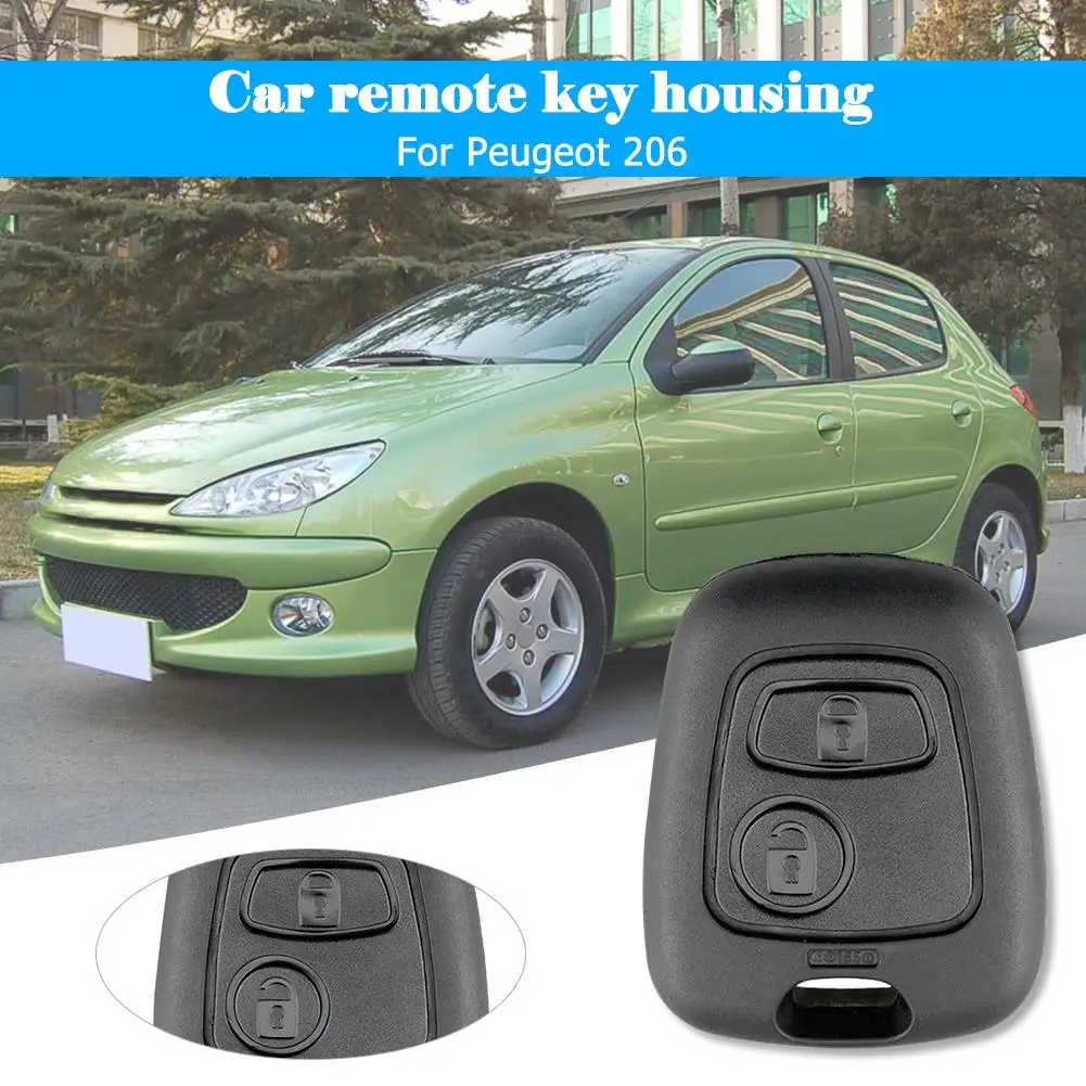2 Button Remote Control Car Key Fob Car Case Blank Key Case Remote Key C... - £9.58 GBP
