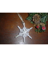 Handcrafted Beaded Star Christmas Ornament - £2.75 GBP