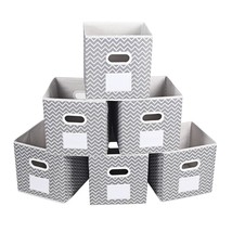 Fabric Cloth Storage Bins,Foldable Storage Cubes Organizer Baskets With ... - £30.44 GBP