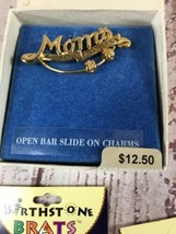 Birthstone Brats &quot;Mom&quot; Pin BROOCH;1 GIRLS,3 Boy; 2 Spacers;May,Sep,Nov - $19.79