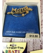 BIRTHSTONE BRATS &quot;MOM&quot; PIN BROOCH;1 GIRLS,3 BOY; 2 SPACERS;MAY,SEP,NOV - $26.88 CAD