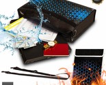 2 Pack Fireproof Document Bag 15x11 &amp; Fireproof Laptop Bag 16x11 Water R... - £23.54 GBP