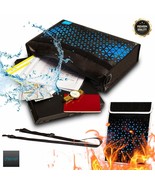 2 Pack Fireproof Document Bag 15x11 &amp; Fireproof Laptop Bag 16x11 Water R... - $29.69