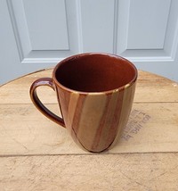 Sango Avanti Brown 4722 Coffee Mug  3-3/4&quot;W x 4&quot;H - £4.74 GBP