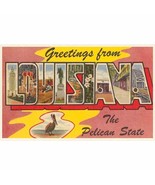 Postcard LU-223 Greetings from Louisiana Set of 5 - $16.36 CAD