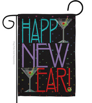 New Year Martini Garden Flag 13 X18.5 Double-Sided House Banner - £15.96 GBP