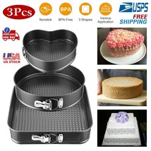 9/10/11 inch Set Round Spring Form Cake Non-Stick Coating Pan Tool for Baking US - £38.02 GBP