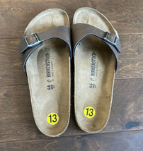 Birkenstock Madrid Mens Sz 13 brown Sandals Slides Slippers Mules - £63.90 GBP