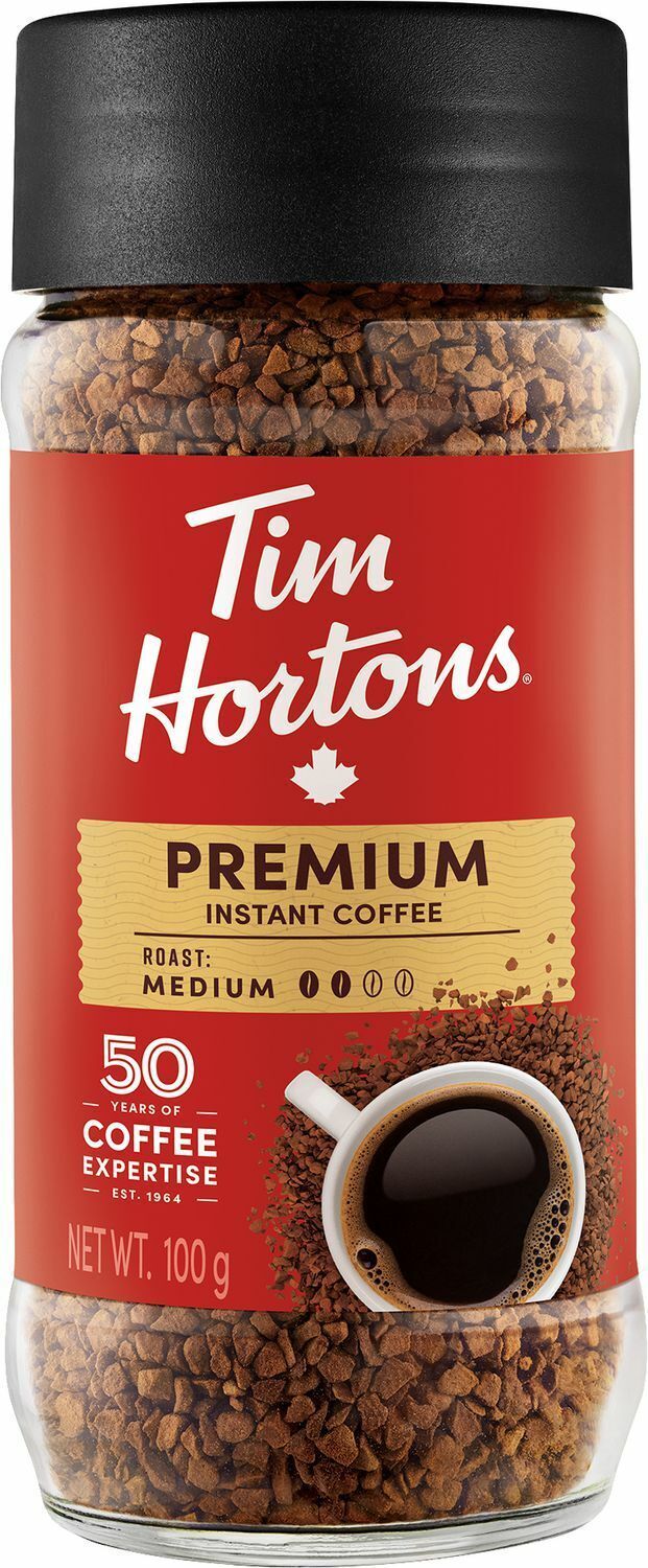 Primary image for 6 x Jars of Tim Hortons Premium Instant Coffee 100g/3.5 oz -Canada-Free Shipping
